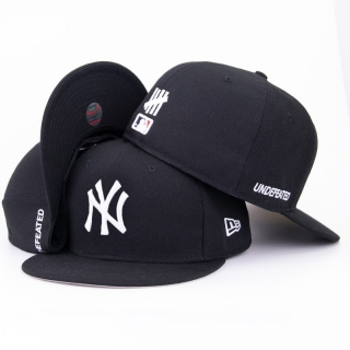 Black New York Yankees Undefeated MLB 59Fifty Fitted Hats 109602