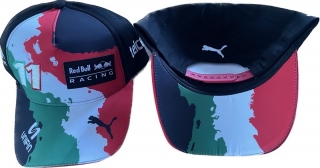Red Bull & Puma Curved Snapback Hats 109685