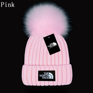 The North Face Faux Fox Fur Ball Knitted Beanie Hats 110692