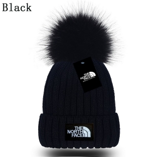 The North Face Faux Fox Fur Ball Knitted Beanie Hats 110693