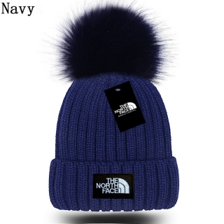 The North Face Faux Fox Fur Ball Knitted Beanie Hats 110695
