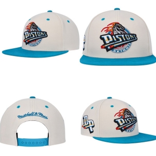 Detroit Pistons NBA Mitchell & Ness Snapback Hats 111001