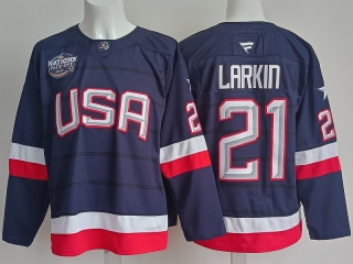 United States National Larkin 21# NHL Jerseys 126543