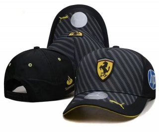 Ferrari Curved Adjustable Hats 127024