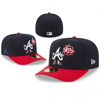 Atlanta Braves Five-panel MLB 59FIFTY Curved Fitted hats 127206