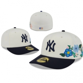 New York Yankees Six-panel MLB 59FIFTY Curved Fitted Hats 127218