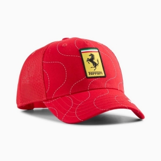 Ferrari Curved Adjustable Hats 125884