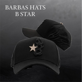 Barbas Hats B Star Curved Snapback Hats NFC Chip Works 127481