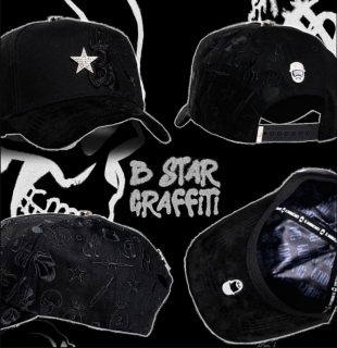 Barbas Hats B Star Graffiti Curved Snapback Hats with NFC Chip 128345