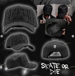 Barbas Hats x Rich The Kid Skate or Die Curved Snapback Caps with NFC Chip 128350