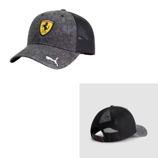 Ferrari Puma Curved Mesh Adjustable Hats 128386