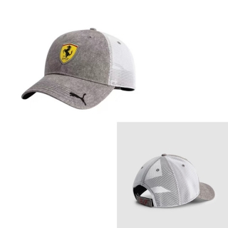 Ferrari Puma Curved Mesh Adjustable Hats 128387