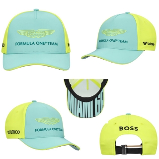 Aston Martin Formula One Team Curved Adjustable Hats 122128