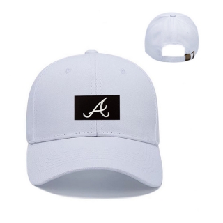 Atlanta Braves MLB Curved Strapback Hats 129342