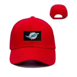 Miami Dolphins NFL Curved Strapback Hats 129498