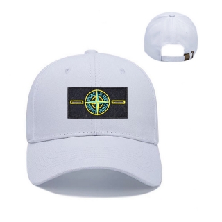 Stone Island Curved Strapback Hats 129584