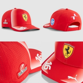 Ferrari Curved Adjustable Hats 129824