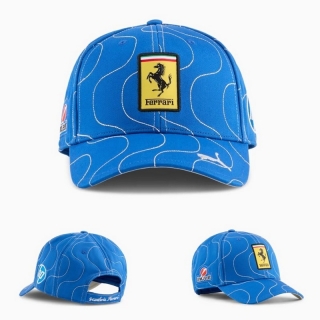 Ferrari Curved Snapback Hats 126769