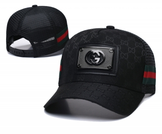 Gucci Curved Mesh Adjustable Hats 130122