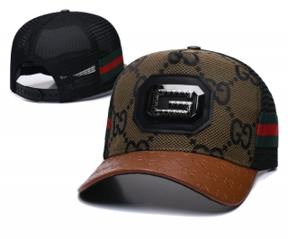 Gucci Curved Mesh Adjustable Hats 130129