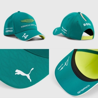 Aston Martin Formula One Team Curved Adjustable Hats 130219