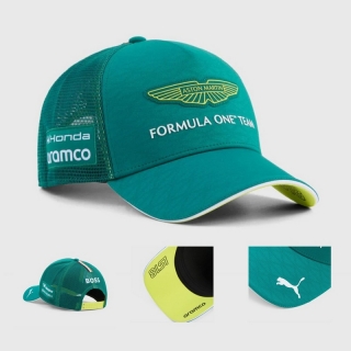 Aston Martin Formula One Team Curved Mesh Adjustable Hats 130222