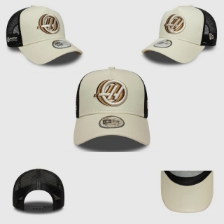 New Era Formula 1 Haas Team Seasonal Curved Mesh Adjustable Hats 130248