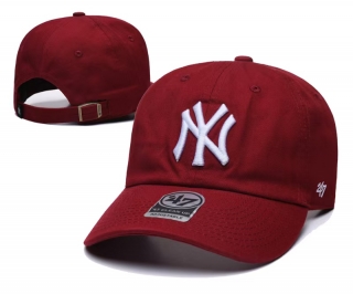 New York Yankees MLB Curved 47Brand Adjustable Hats 130340