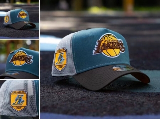 Los Angeles Lakers NBA 9FORTY Curved Adjustable Hats 130400
