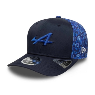 Alpine F1 Team New Era All Over Print 9FIFTY Pre Curved Adjustable Hats 130452