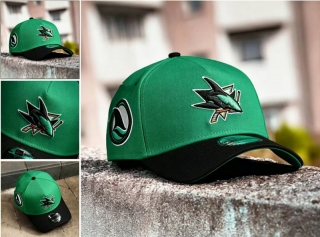 San Jose Sharks NHL 9FORTY Curved Adjustable Hats 130565