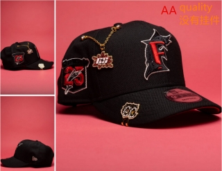 Miami Marlins MLB 9FORTY Curved Adjustable Hats Accessories Not Included 130652