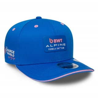 BWT Alpine F1 Team 130778 Team Curved 9SEVENTY Stretch-Snap Adjustable Hats 130778