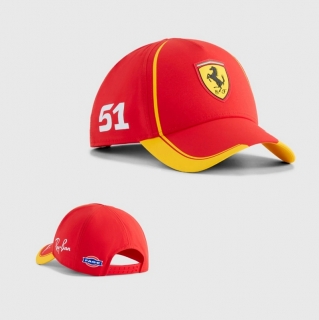 Ferrari Curved Adjustable Hats 130785