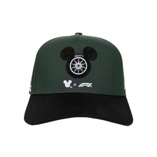 Formula 1 X Disney Mickey Wheel 5 Panel Curved Adjustable Hats 130787