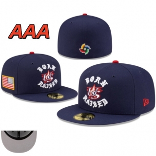 Born X Raised & WBC USA Rocker MLB 59FIFTY Fitted Hats 131016