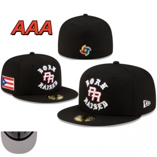 Puerto Rico Baseball New Era x Born x Raised Black 2026 World Baseball Classic MLB 59FIFTY Fitted Hats 131038
