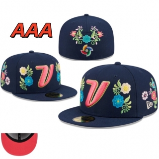 V logo representing Venezuela for the World Baseball Classic MLB 59FIFTY Fitted Hats 131040
