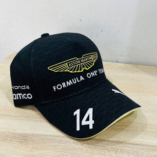 Puma Aston Martin Aramco Formula One Team Curved Adjustable Hats 131089