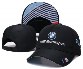 BMW Motorsport Curved Adjustable Snapback Hats 131152
