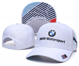 BMW Motorsport Curved Adjustable Snapback Hats 131153