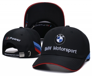 BMW Motorsport Curved Adjustable Strapback Hats 131154