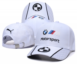 BMW Motorsport Curved Adjustable Strapback Hats 131156