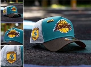 Los Angeles Lakers NBA 9FORTY Curved Adjustable Hats 131342