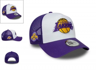 Los Angeles Lakers NBA Curved Mesh Adjustable Hats 131350